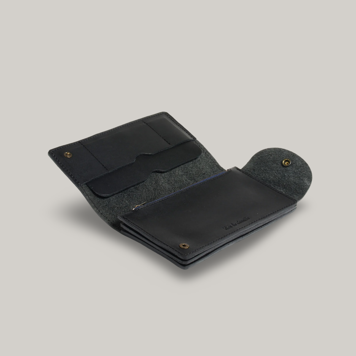 BLEU DE CHAUFFE CORTO WALLET - AGED BLACK