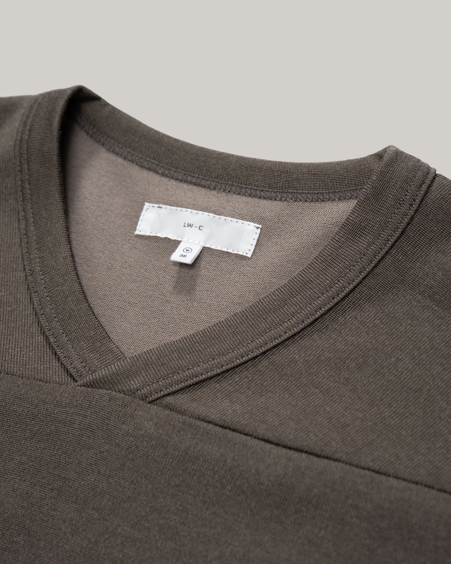 LADY WHITE CO. L/S FOOTBALL T-SHIRT - GREY OLIVE