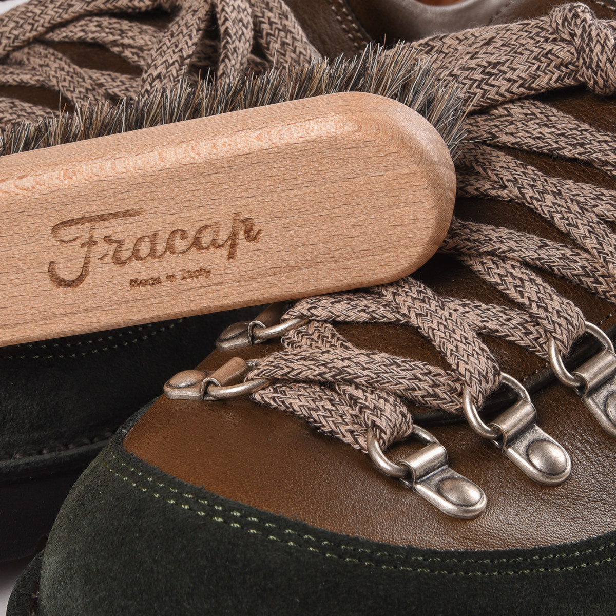 FRACAP MA187 SHOE - OLIVE / SUEDE