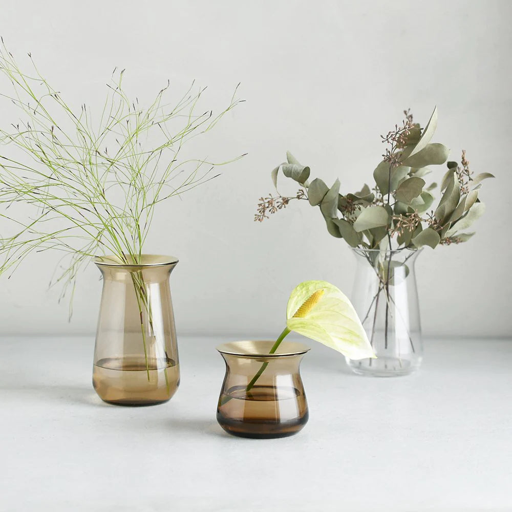 KINTO LUNA VASE - BROWN - SMALL