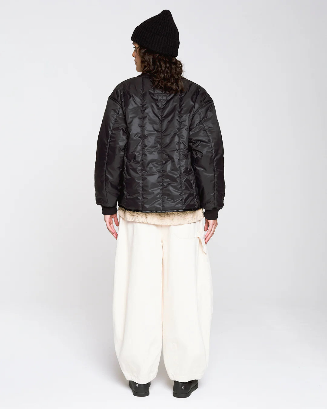 EAT DUST FROSTBOMBER JACKET FURY NYLON - BLACK