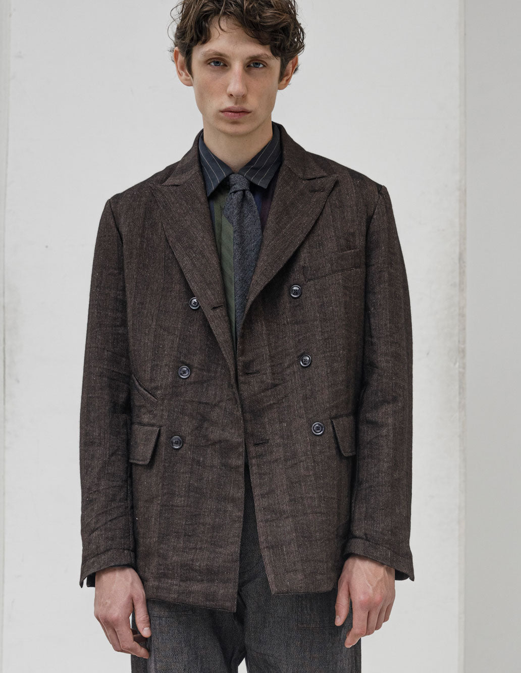 1ST PAT-RN MANUFACT DB JACKET - BURNT HERRINGBONE