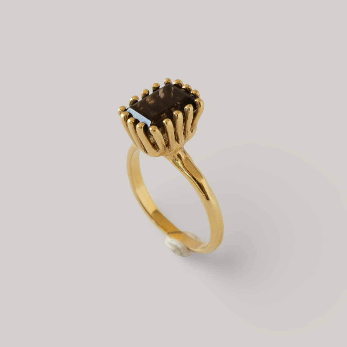 MEREWIF RAMONA GOLD RING - SMOKY TOPAZ