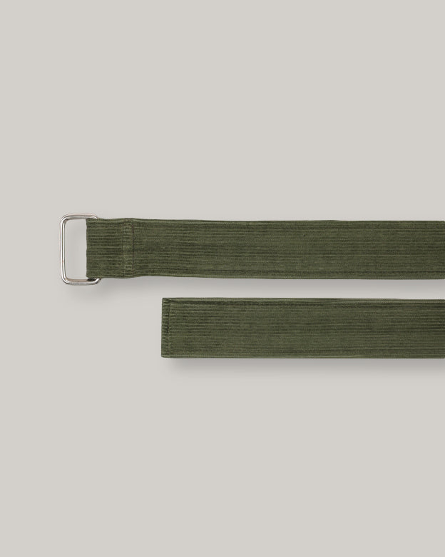 KARDO COTTON CORDUROY BELT - OAKMOSS