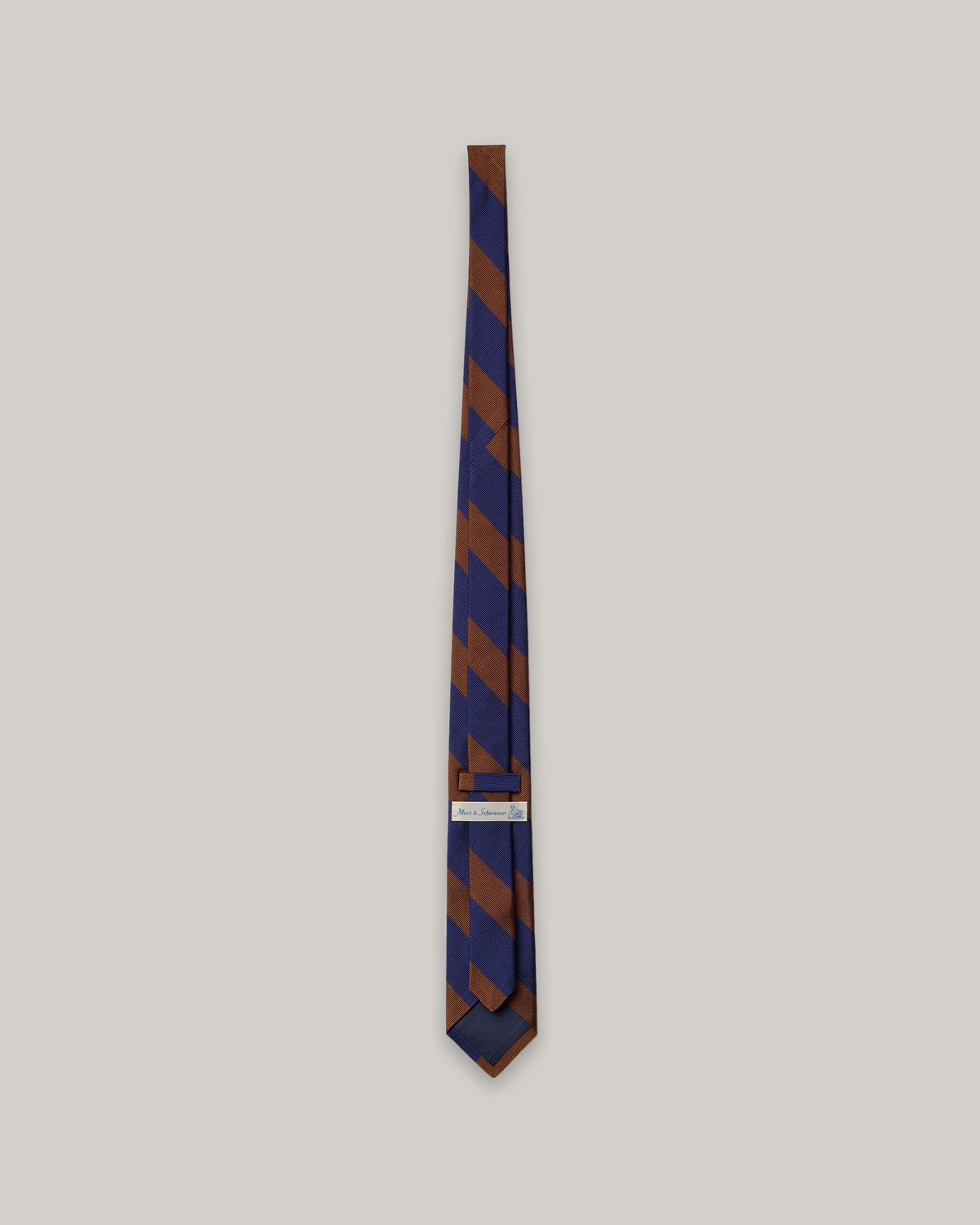 MERZ B. SCHWANEN SILK TIE - THE SWAN TIE - TEAK