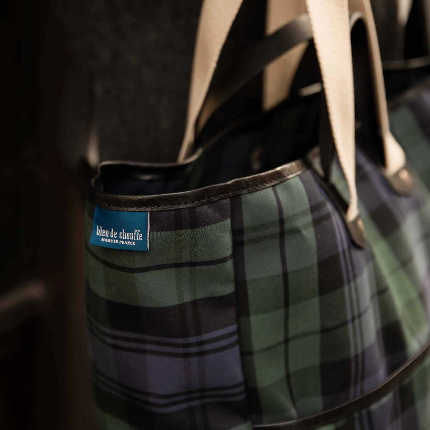 BLEU DE CHAUFFE MELINE TOTE BAG - TARTAN