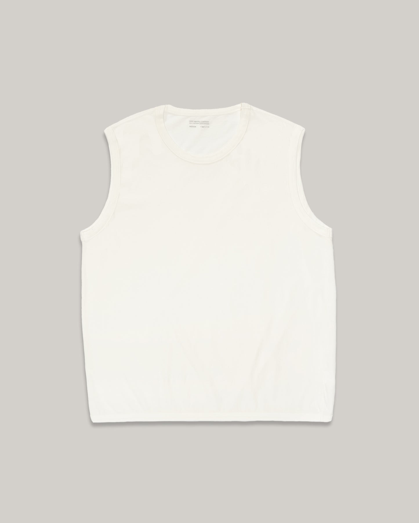 LADY WHITE CO. SLEEVELESS TEE - WHITE