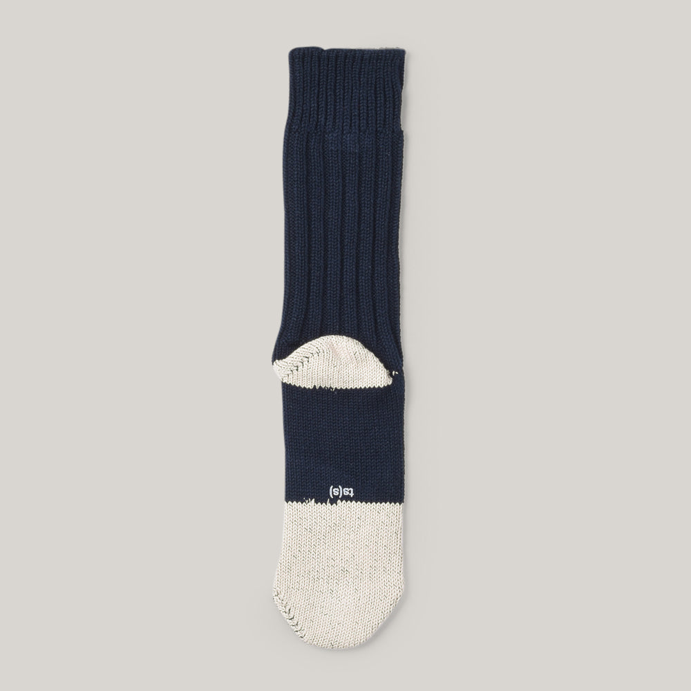 TS(S) UNPAIRED COTTON RIB SOCK (SINGLE) - NAVY