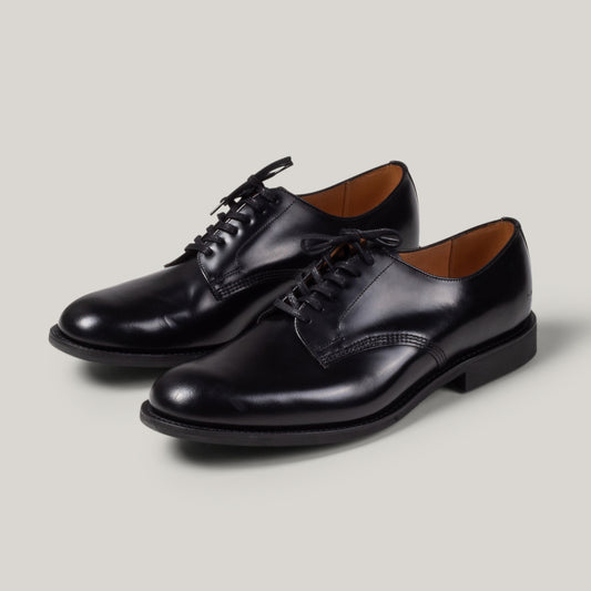 SANDERS MILITARY DERBY SHOE - BLACK