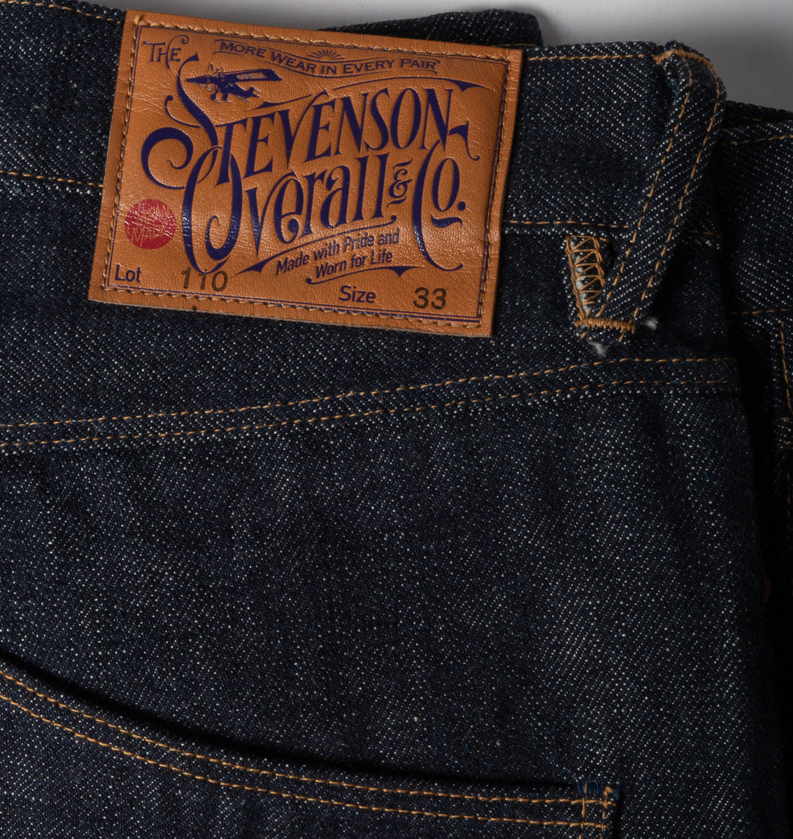 STEVENSON OVERALL CO.  MONTEREY 110 JEANS - INDIGO DENIM