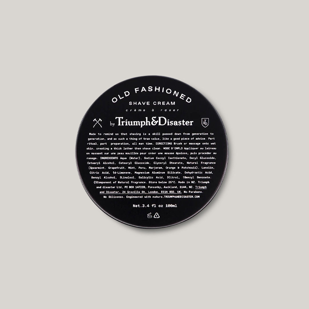 T&D OLD FASHIONED SHAVE CREAM 100ml JAR