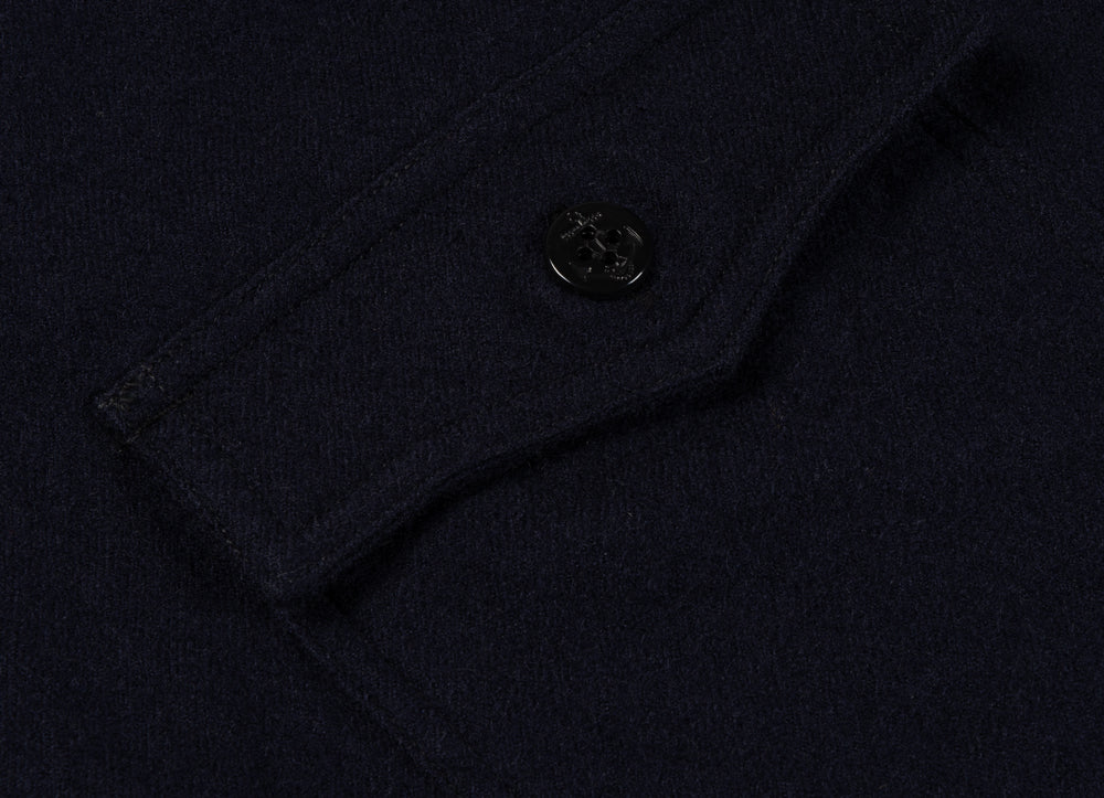 BUZZ RICKSON CPO SHIRT LS WOOL FLANNEL - NAVY