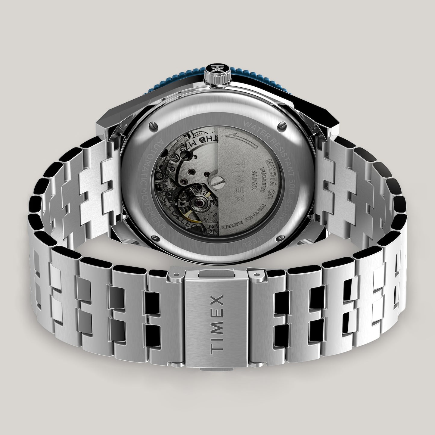 TIMEX M79 AUTOMATIC 40MM STAINLESS STEEL BRACELET WATCH - SILVER