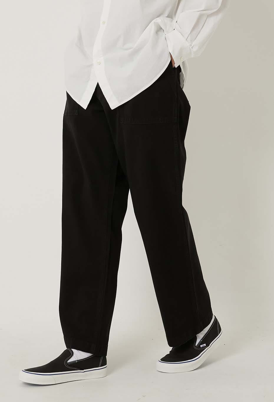 BLUE BLUE JAPAN COTTON TENCEL TWILL FATIGUE PANTS - INDIGO