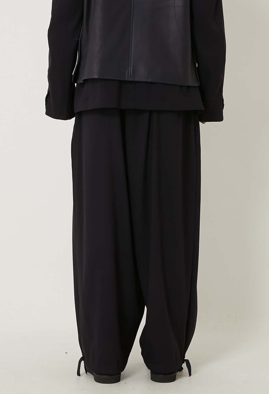 BLUE BLUE JAPAN STRETCH DRY TWILL FULL WIDE PANTS - DARK NAVY