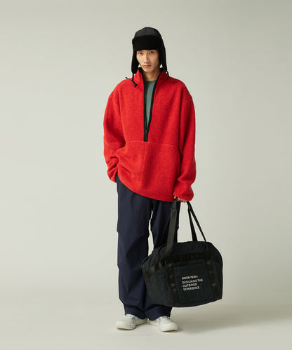 SNOW PEAK RECYCLED WOOL BOA PULLOVER - ORANGE