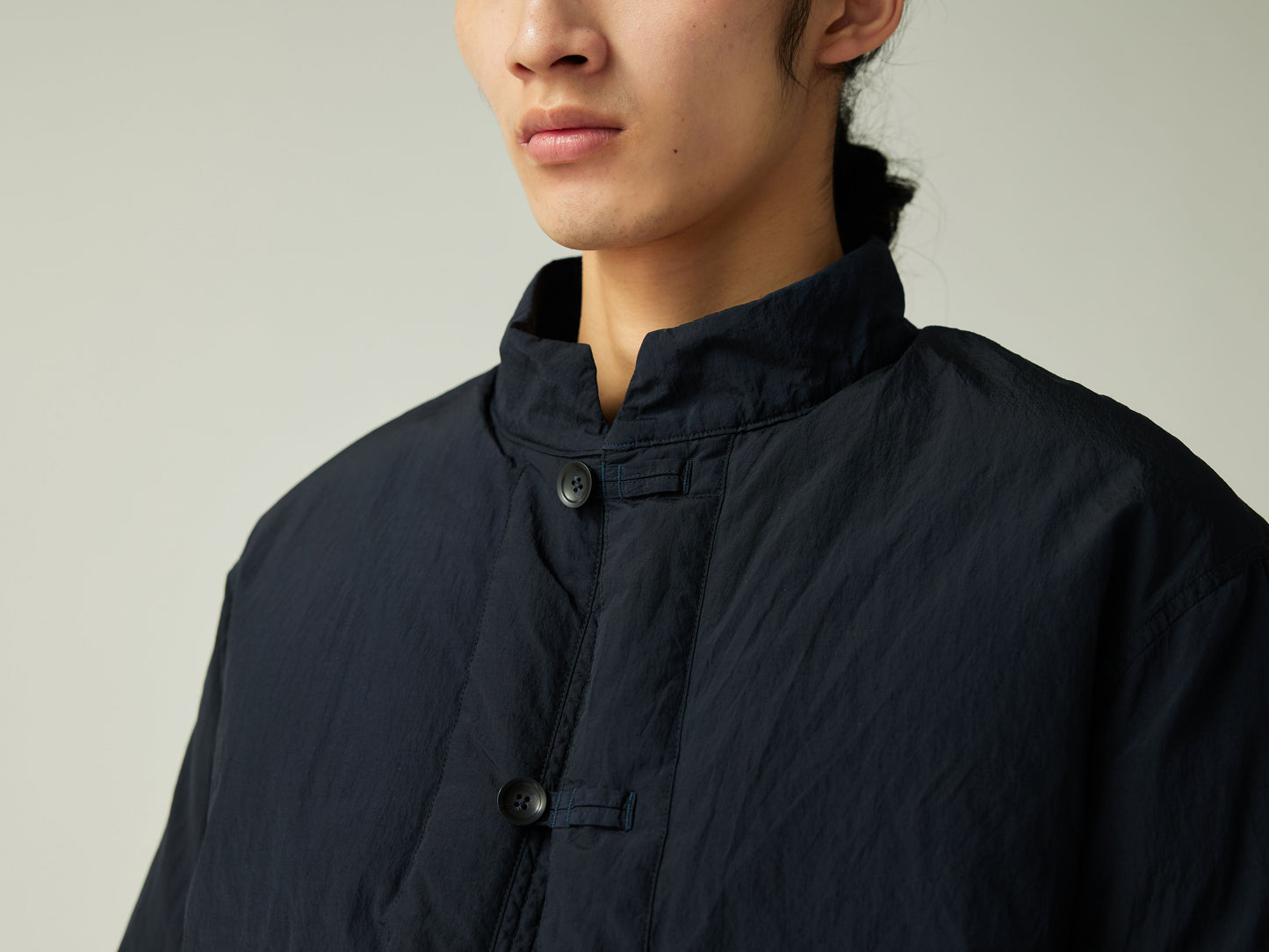 SNOW PEAK GARMENT DYED DOWN JACKET - NAVY
