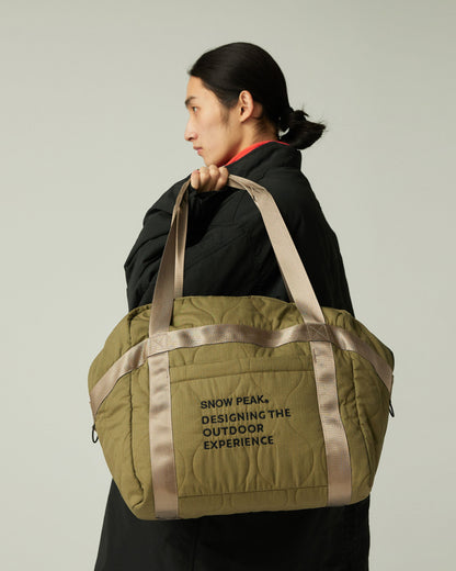 SNOW PEAK QUILTED RIPSTOP DUFFLE - OLIVE