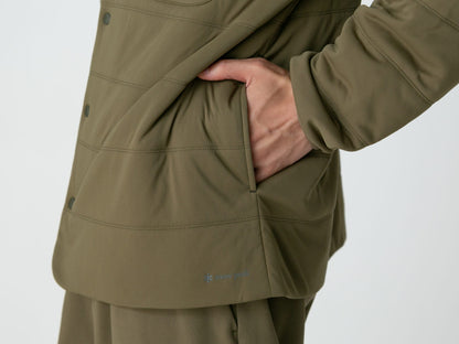 SNOW PEAK FLEXIBLE INSULATED CARDIGAN - BLUE