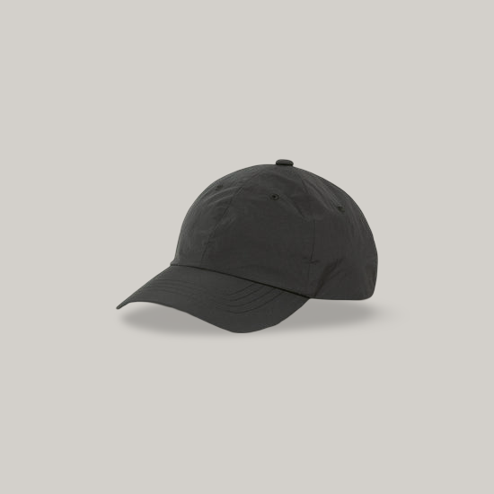 SNOW PEAK NYLON TUSSAH CAP - BLACK