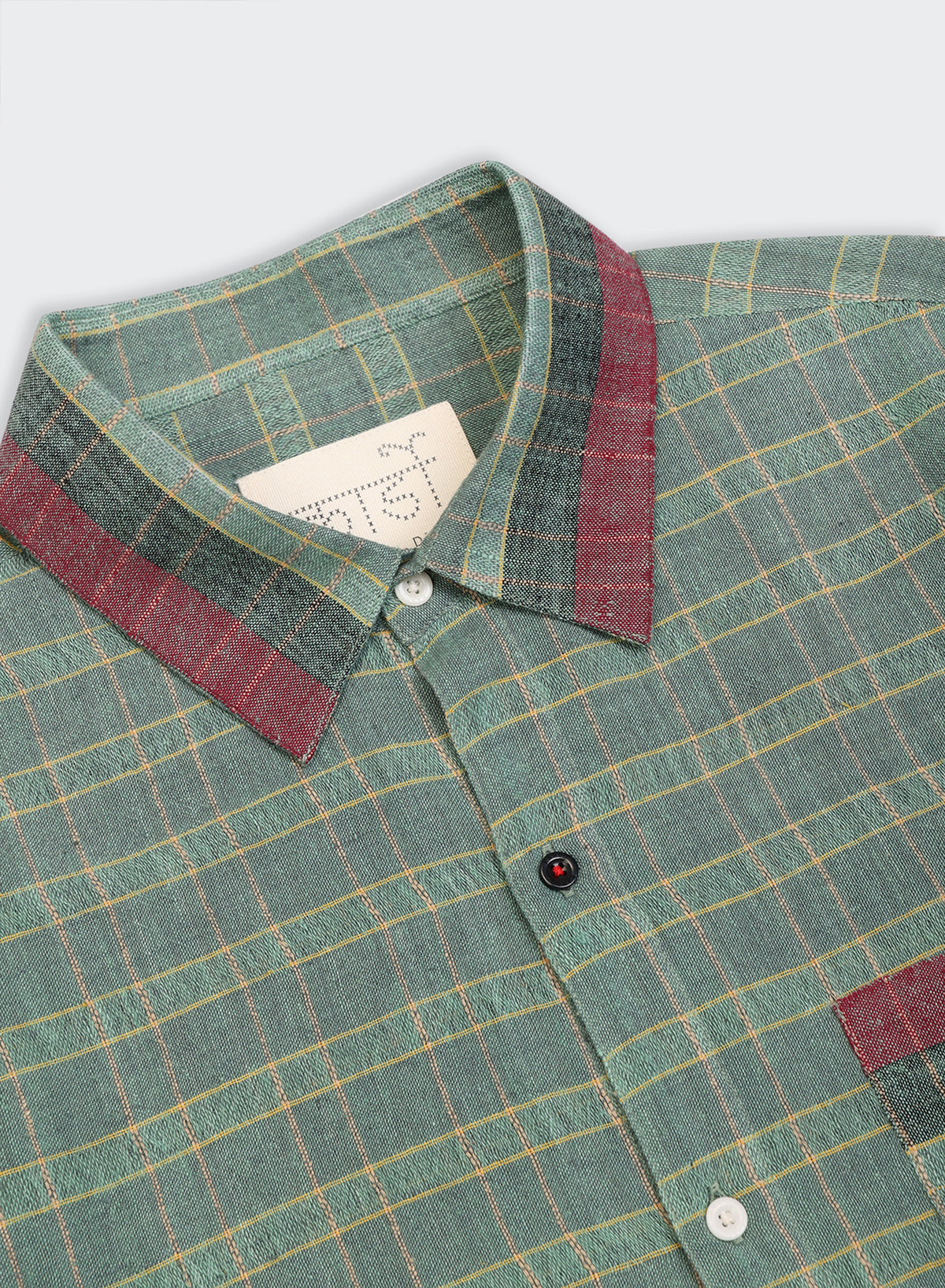 KARDO COREY SS SHIRT - MOSS/ WINE