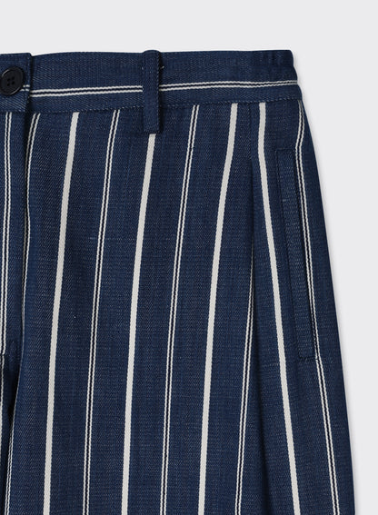 KARDO BHARTI TROUSERS - INDIGO STRIPE