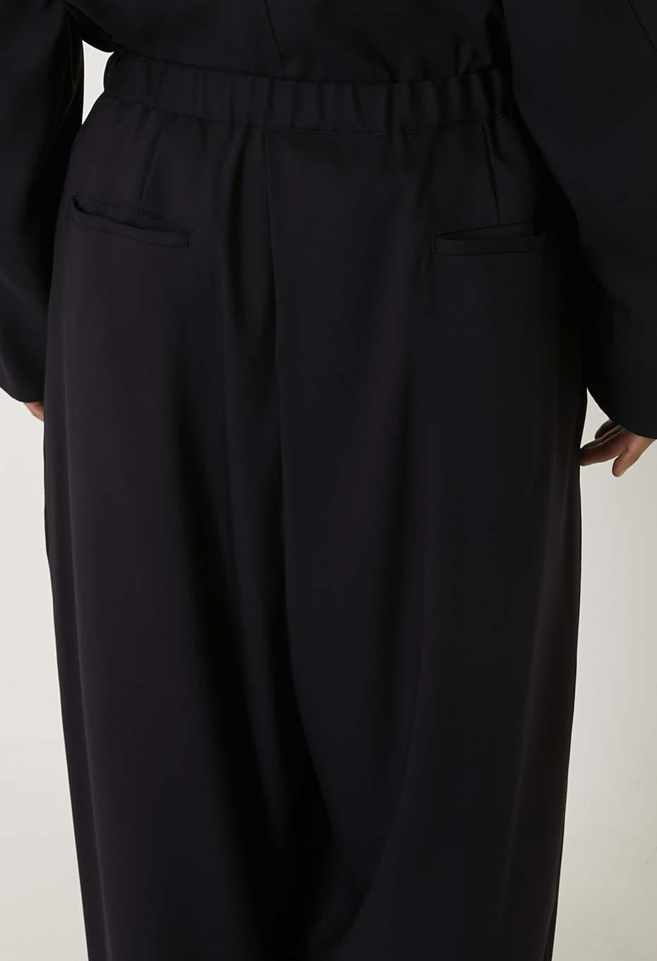 BLUE BLUE JAPAN STRETCH DRY TWILL FULL WIDE PANTS - DARK NAVY