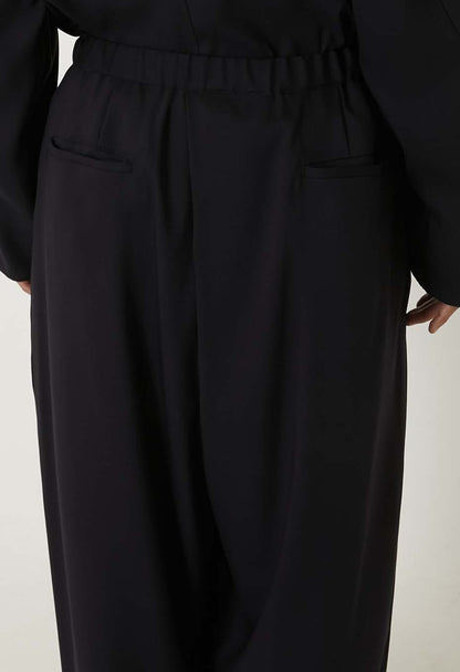 BLUE BLUE JAPAN STRETCH DRY TWILL FULL WIDE PANTS - DARK NAVY