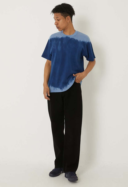 BLUE BLUE JAPAN EIGHTLOCK SMOOTH INDIGO HAND SPECKLED DYED SS TEE