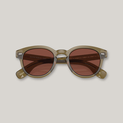 OLIVER PEOPLES CARY GRANT SUN DUSTY OLIVE W/ ROSEWOOD