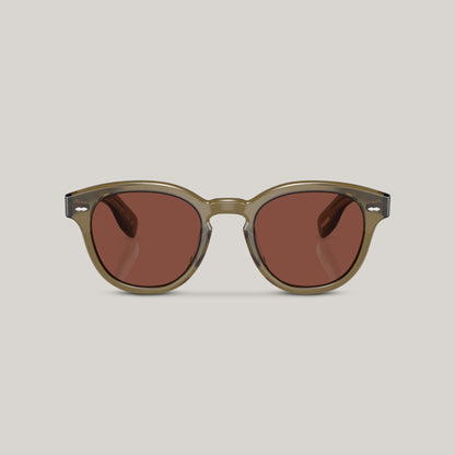 OLIVER PEOPLES CARY GRANT SUN DUSTY OLIVE W/ ROSEWOOD