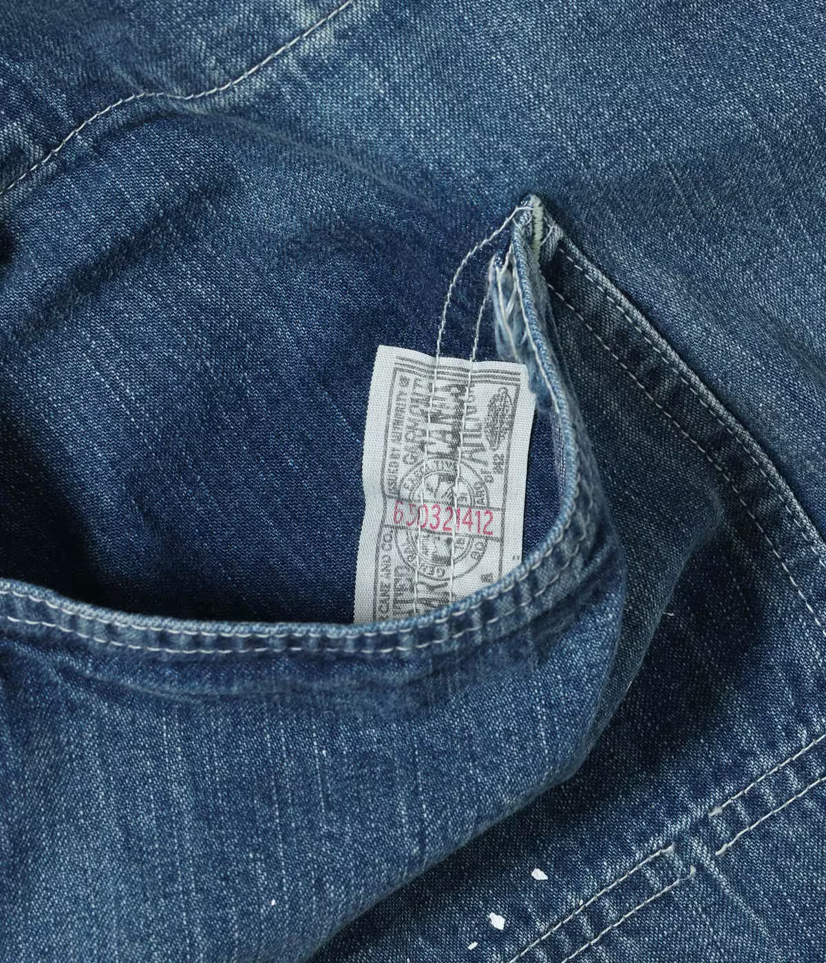 SUGAR CANE 11oz. BLUE DENIM WORK COAT AGED MODEL