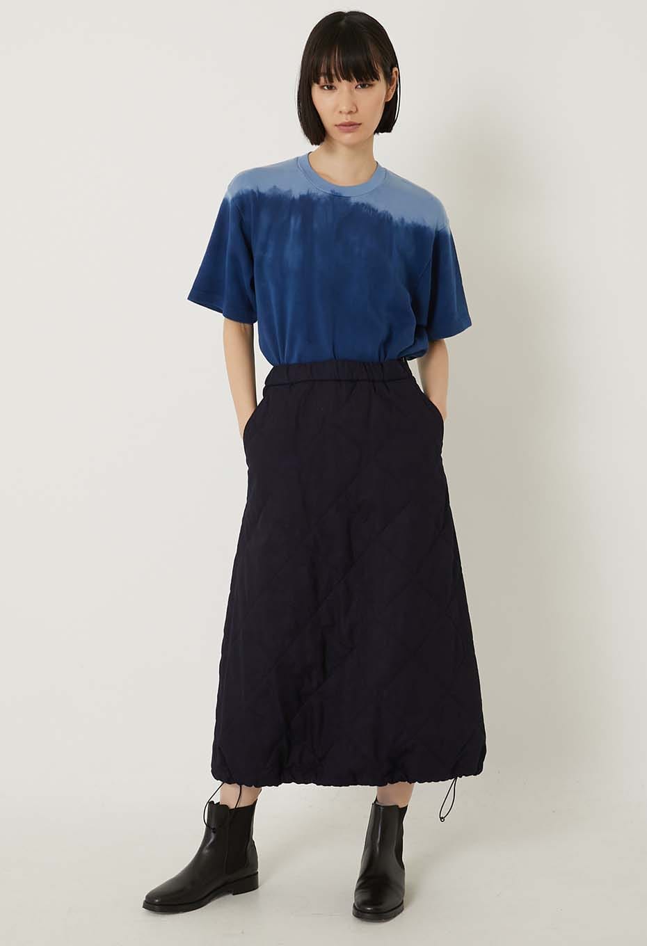 BLUE BLUE JAPAN EIGHTLOCK SMOOTH INDIGO HAND SPECKLED DYED SS TEE