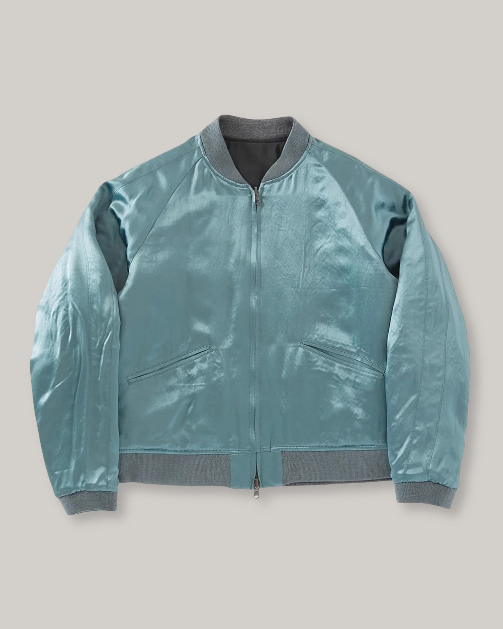 BLUE BLUE JAPAN 'HANA NI TORA' REVERSIBLE SOUVENIR JACKET - BLACK