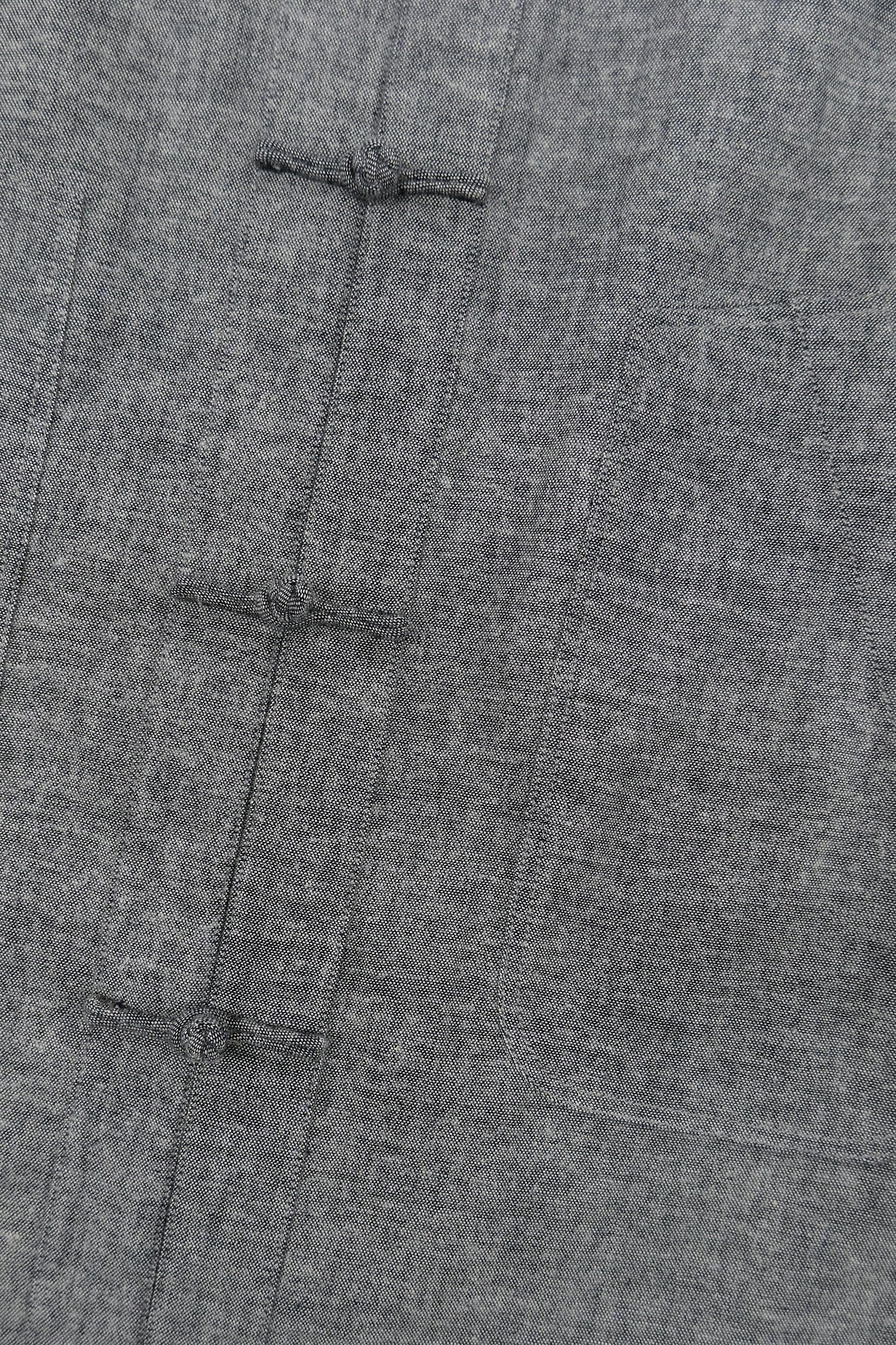 WORK WORKS MEN'S PATCH POCKET TANG SHIRT - YARN DYED GREY
