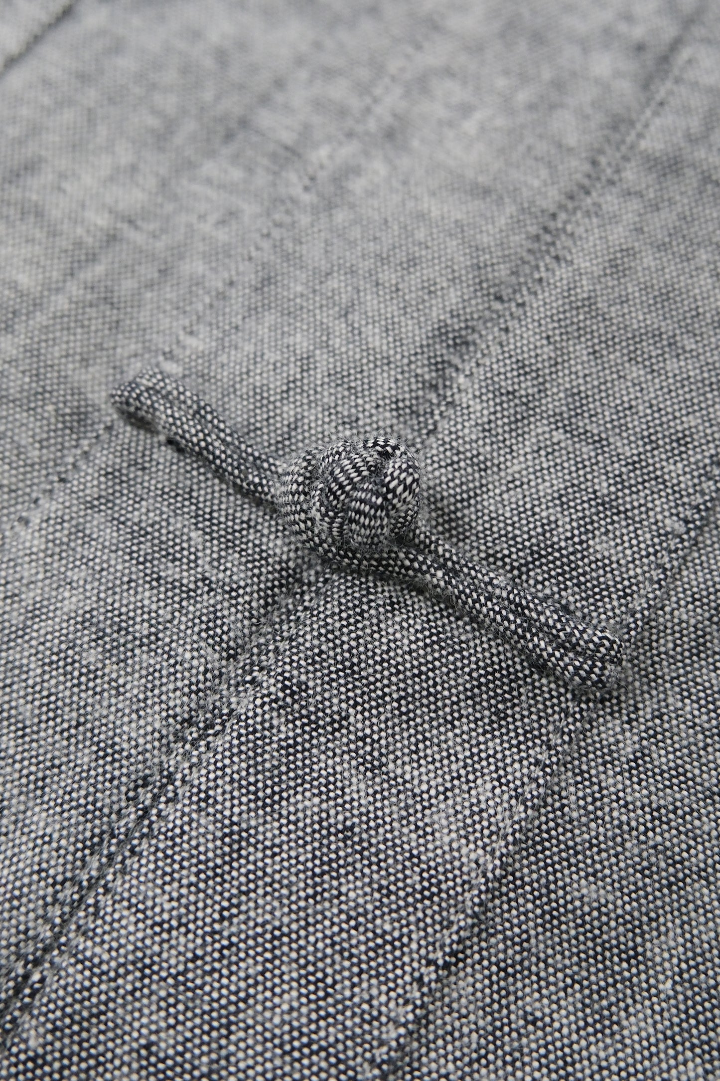 WORK WORKS MEN'S PATCH POCKET TANG SHIRT - YARN DYED GREY