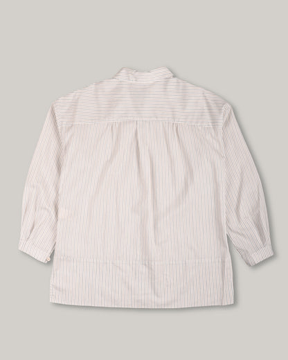 1ST PAT-RN WOMEN'S MODULA SHIRT - INTERPLAY STRIPES - BLEACHED BRONZE