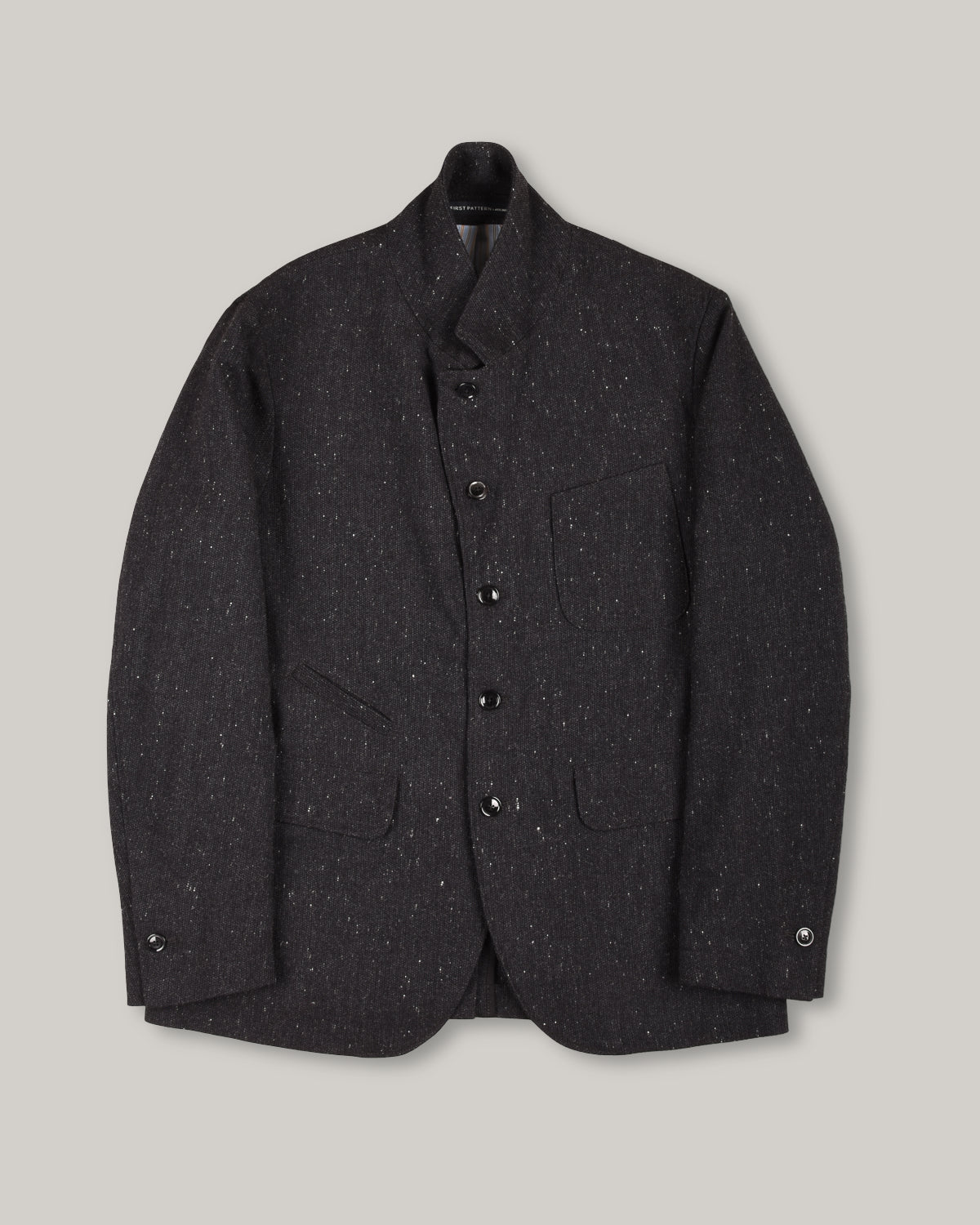 1ST PAT-RN HORLOGER JACKET - GRAIN DONEGAL - ANTHRACITE/ BLUE
