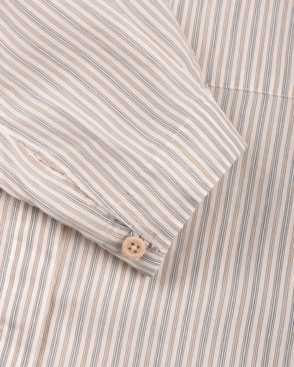 1ST PAT-RN WOMEN'S MODULA SHIRT - INTERPLAY STRIPES - BLEACHED BRONZE