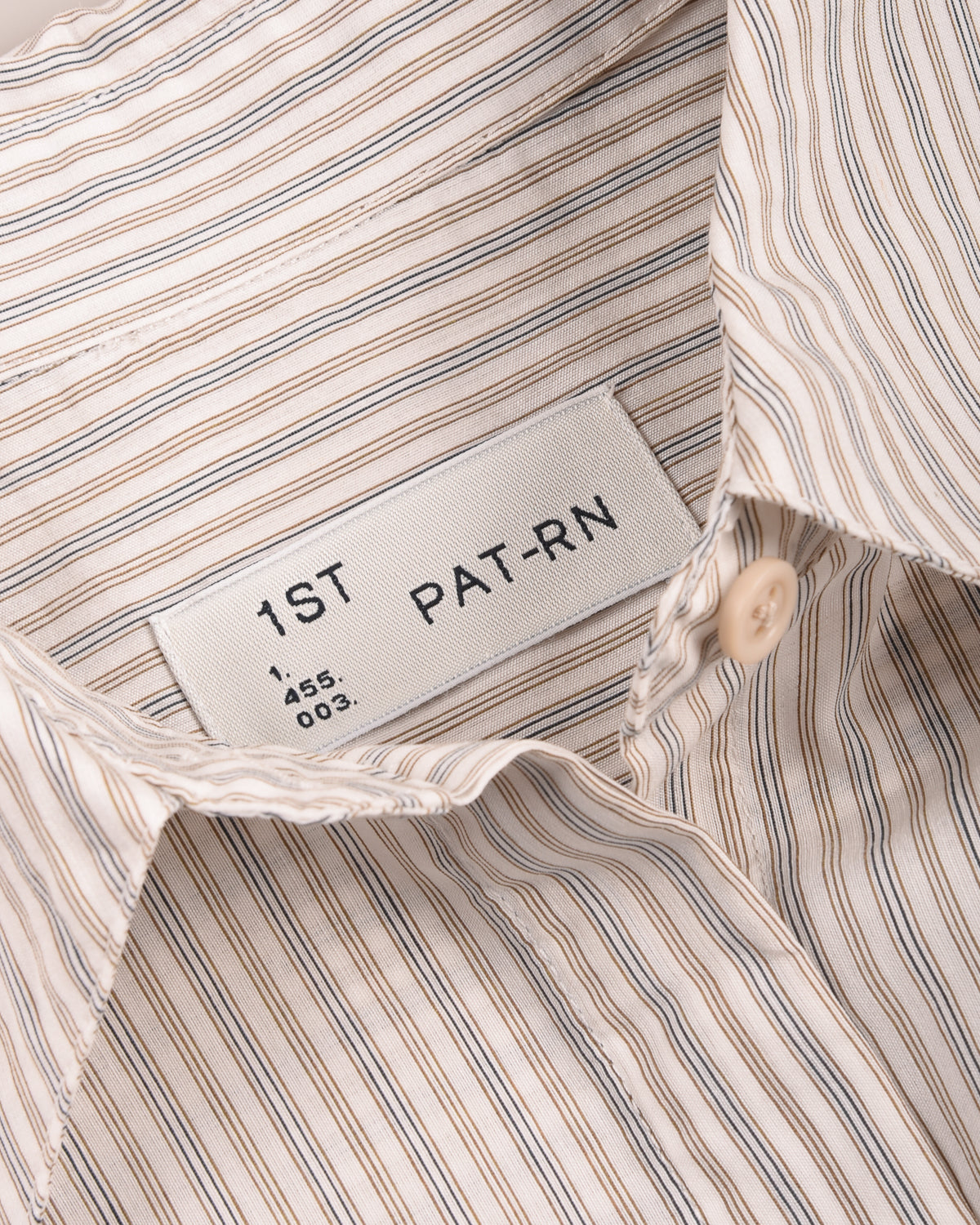 1ST PAT-RN WOMEN'S MODULA SHIRT - INTERPLAY STRIPES - BLEACHED BRONZE