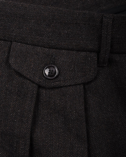 1ST PAT-RN ALLEN TROUSER - COMPACT HERRINGBONE - ANTHRACITE