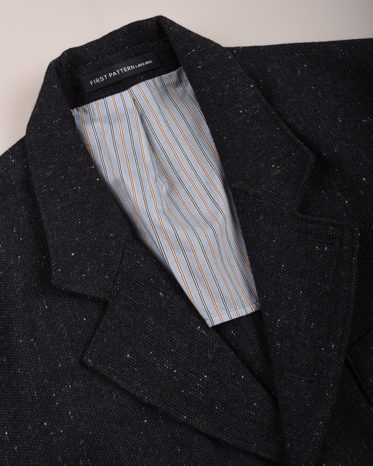 1ST PAT-RN HORLOGER JACKET - GRAIN DONEGAL - ANTHRACITE/ BLUE