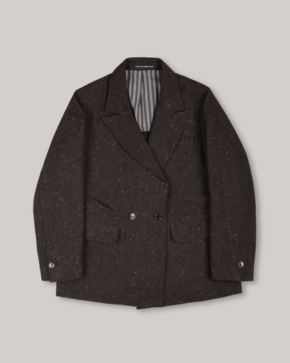 1ST PAT-RN WOMEN'S THEOREM DOUBLE BREASTED JACKET - ANTHRACITE/ WALNUT