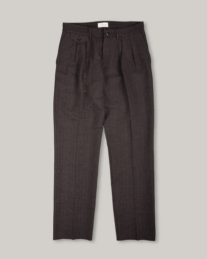 1ST PAT-RN ALLEN TROUSER - COMPACT HERRINGBONE - ANTHRACITE