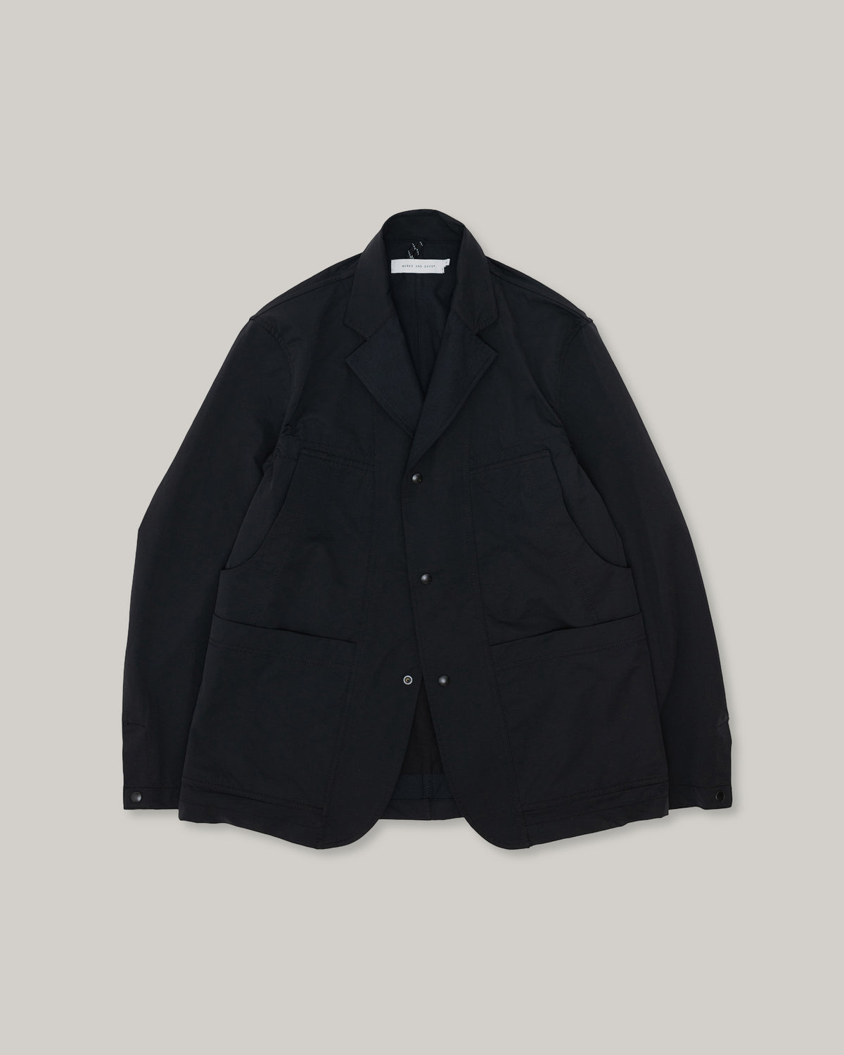 WORKS AND DAYS - 2 WAY WORKING JACKET - BLACK