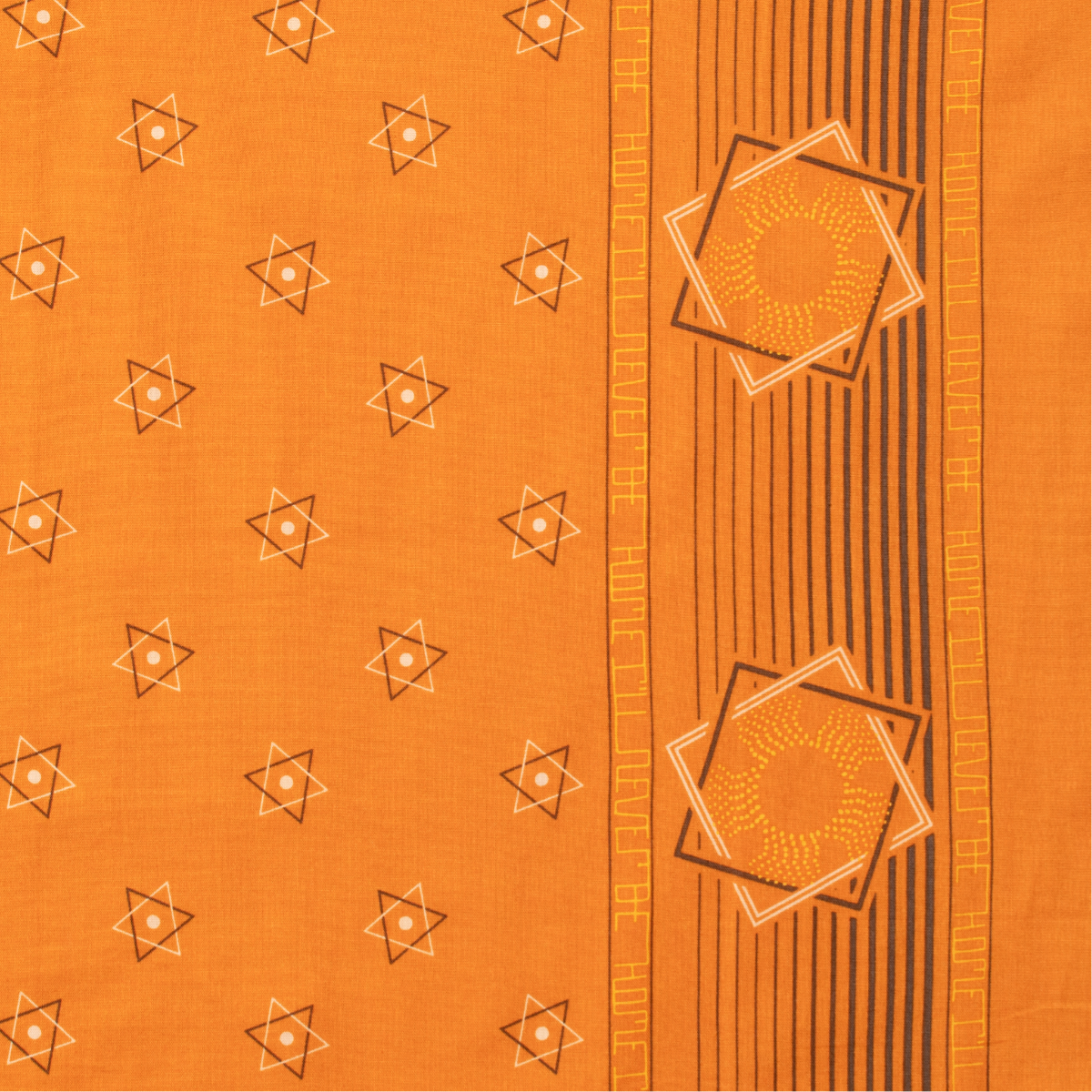 ONE EAR BRAND 'HOME I'LL NEVER BE' BANDANA - CHEDDAR ORANGE