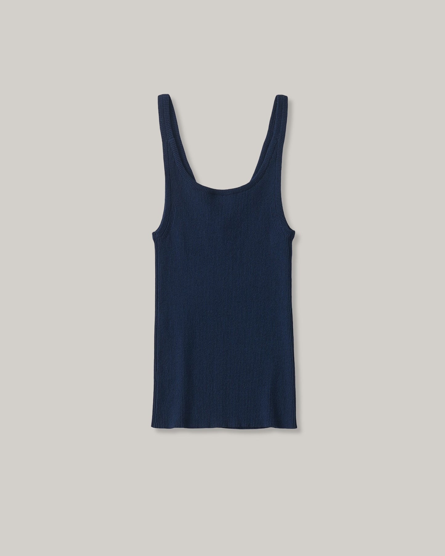 NOTHING WRITTEN HAZE V-NECK SLEEVELESS - NAVY
