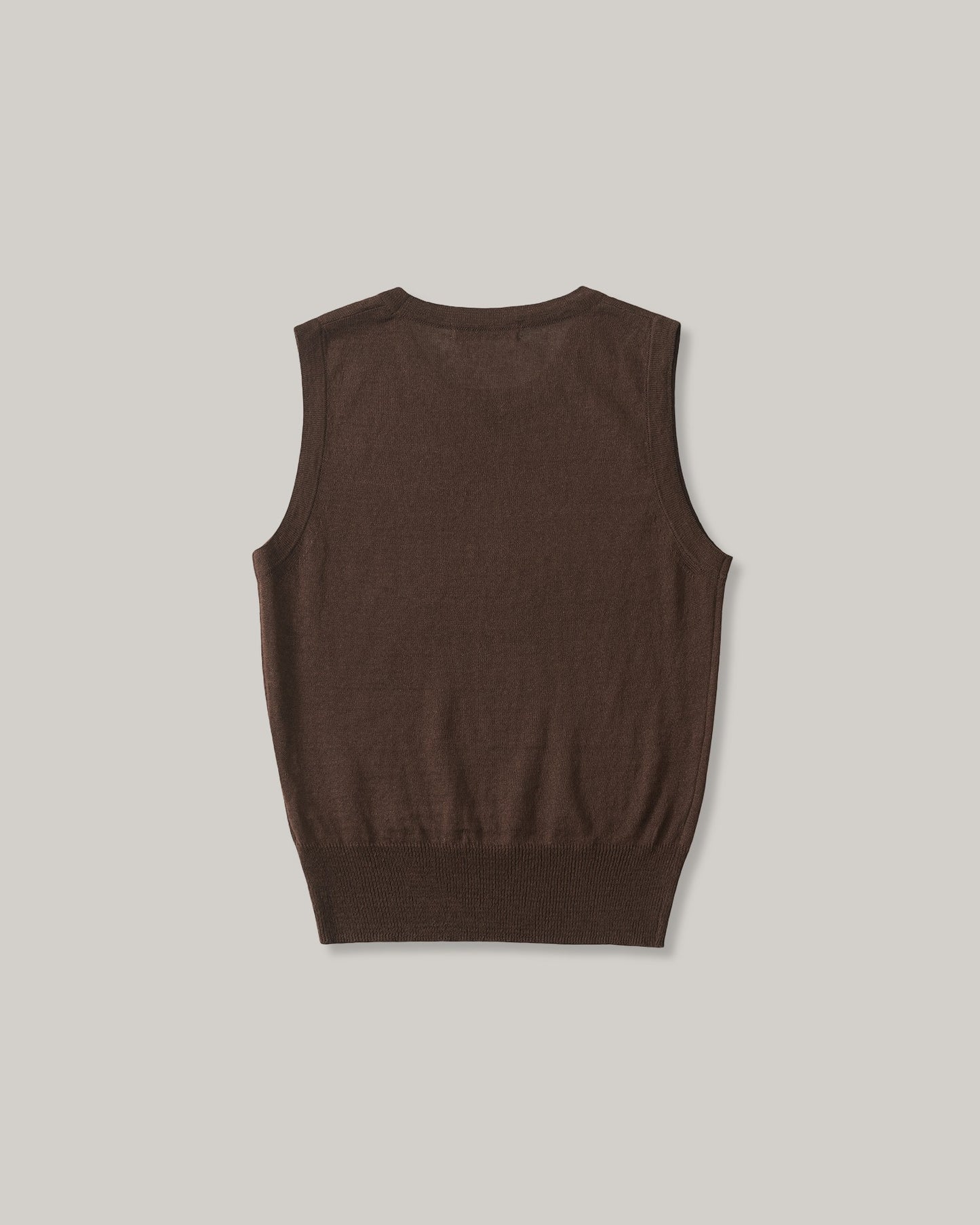 NOTHNG WRITTEN ROLA LINEN SLEEVELESS - BROWN