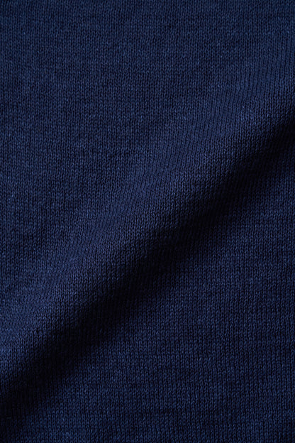 NOTHING WRITTEN ROLA LINEN CARDIGAN - NAVY