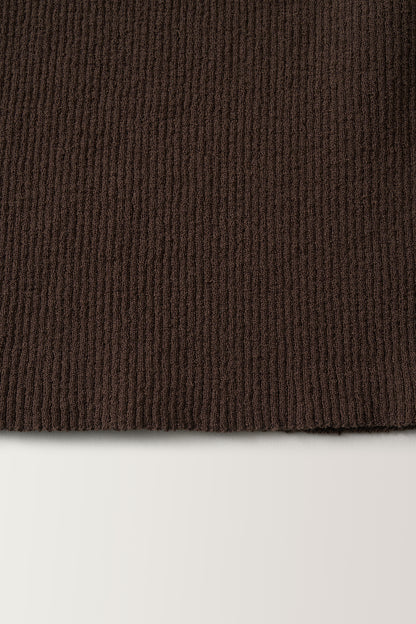 NOTHING WRITTEN HAZE V-NECK SLEEVELESS - BROWN